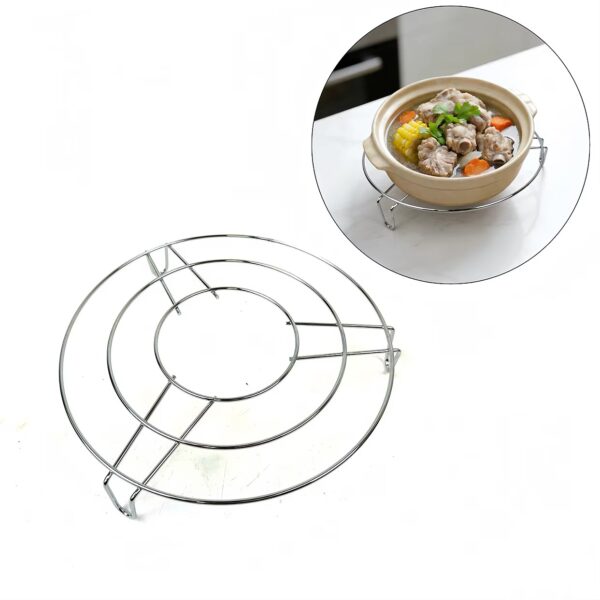 Household Kitchen Steamer Rack Multi-Functional Tripod Pot Cooling Rack