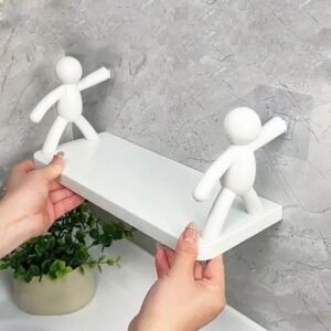 Decorative Human Figure Wall Mounted Floating Shelf