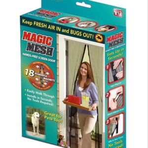 Magnetic Screen Door Magic Mesh Curtain Net