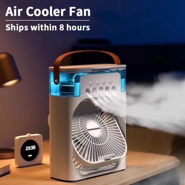 New 3 in 1 Fan AIr Conditioner Household  Air Cooler LED Night Light Portable Humidifier Air Adjustment Fan Office Home  Ues Fan